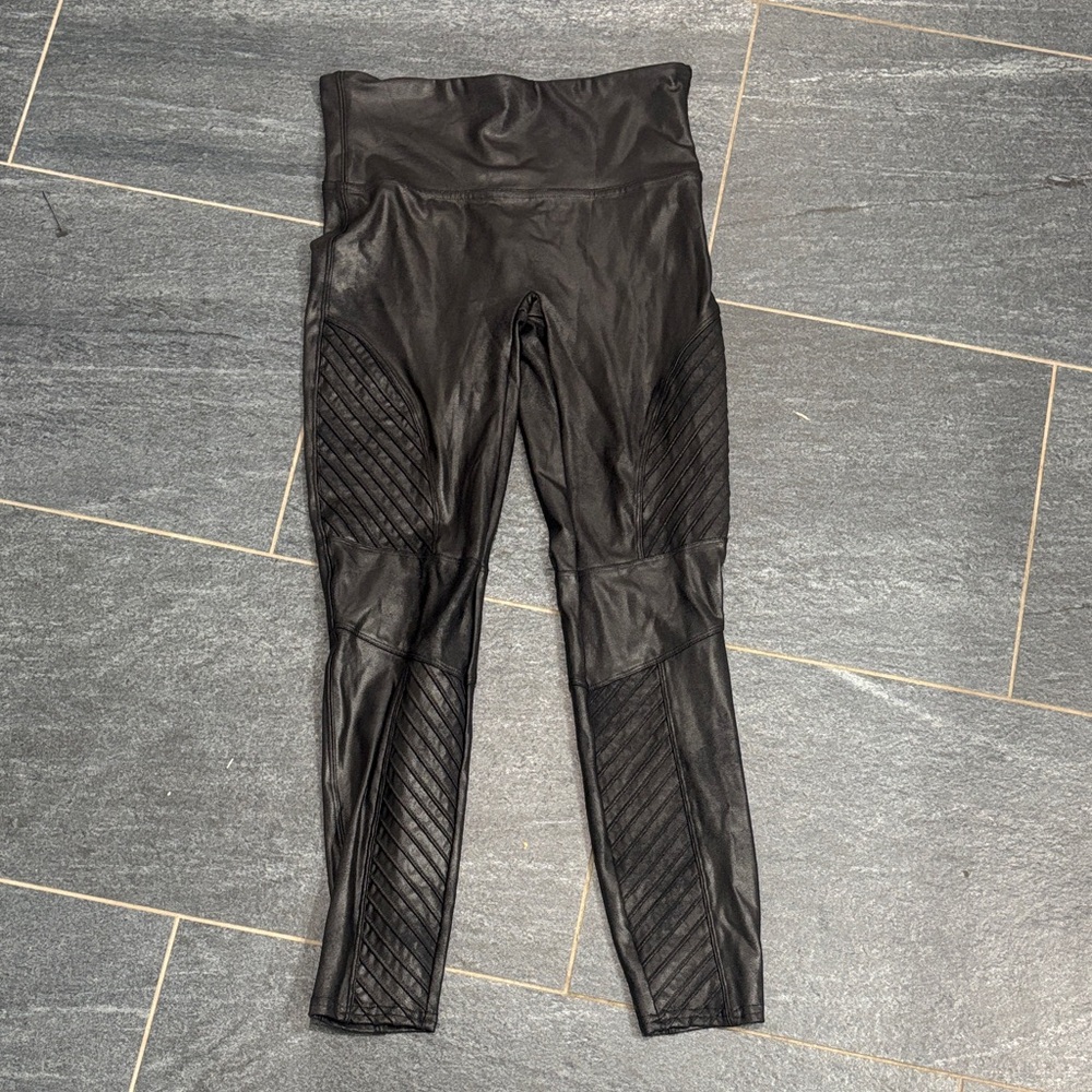 SPANX Black Moto Leggings MP